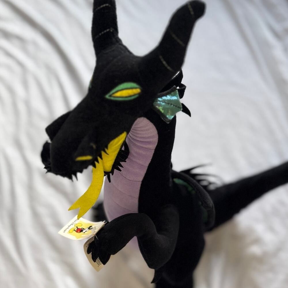 Walt Disney World Maleficent Dragon Large Plush with Tags Parks Exclusive